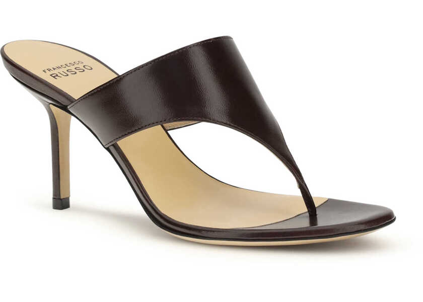 Sandale Francesco Russo Thong Sandals BORDEAUX Femei (BM 19734404) 2