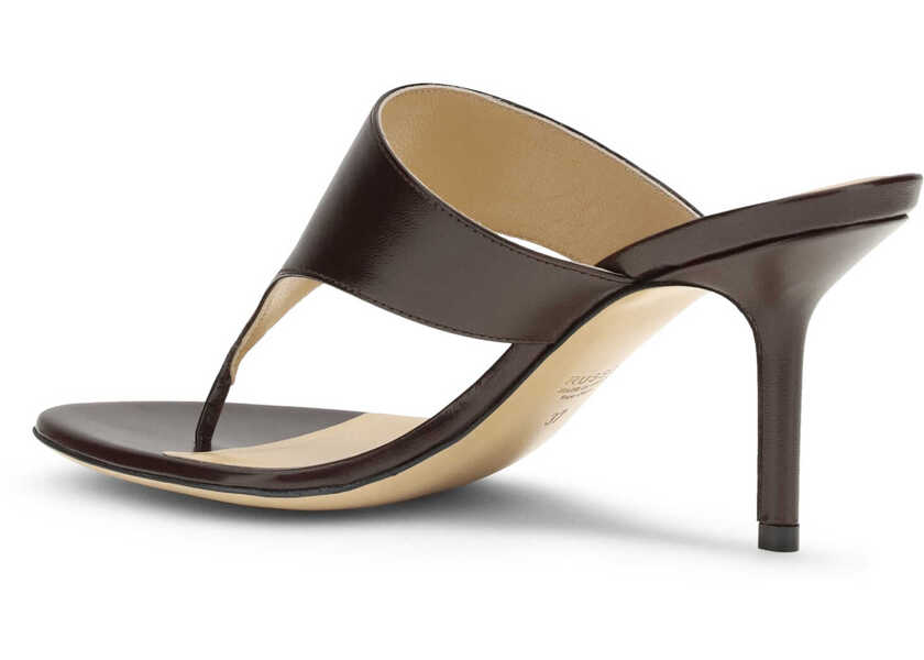 Sandale Francesco Russo Thong Sandals BORDEAUX Femei (BM 19734404) 3