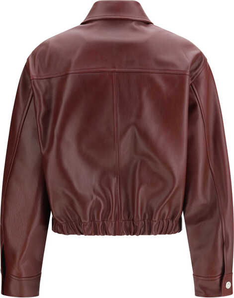 Geci de piele Versace Leather Jacket DARK BURGUNDY Femei (BM 19734407) 2