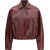 Versace Leather Jacket DARK BURGUNDY