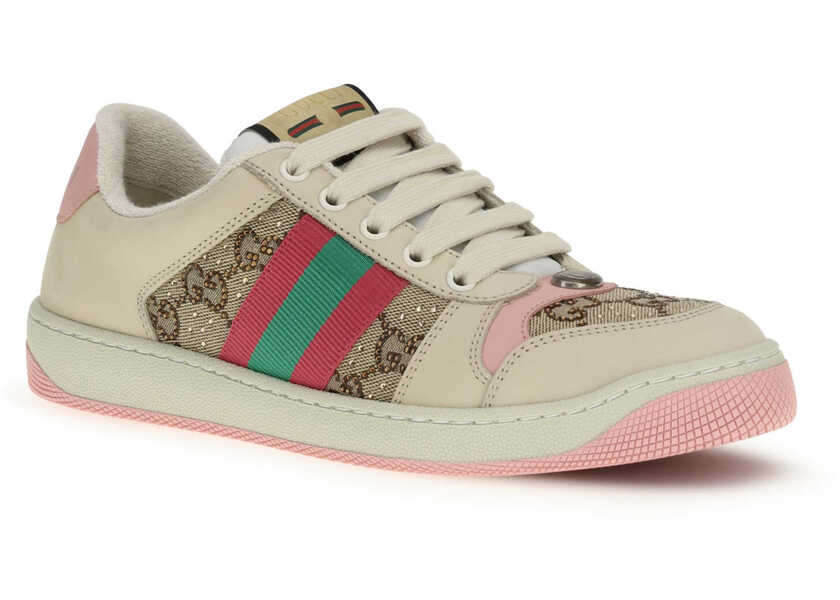 Sneakers Gucci Screener Sneakers with crystals CAM-EBO/W.R/B.P-N.S- Femei (BM 19734410) 2