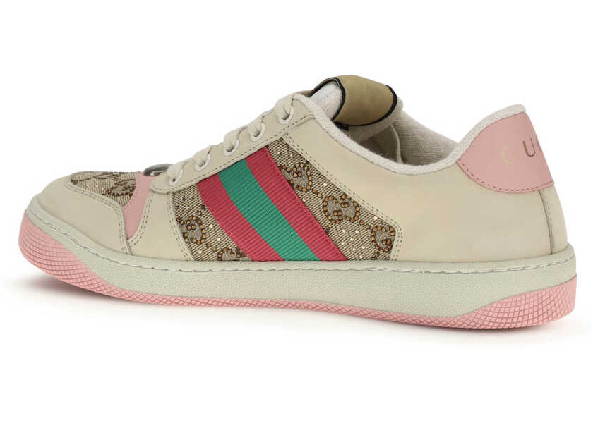 Sneakers Gucci Screener Sneakers with crystals CAM-EBO/W.R/B.P-N.S- Femei (BM 19734410) 3