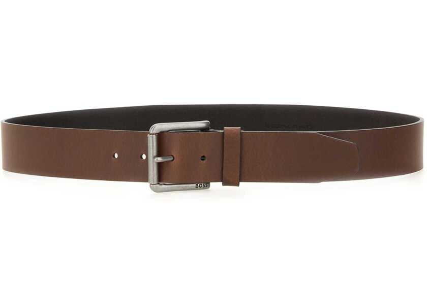 Curele Hugo Boss Cintura Con Fibbia BROWN Barbati (BM 19734461) 2