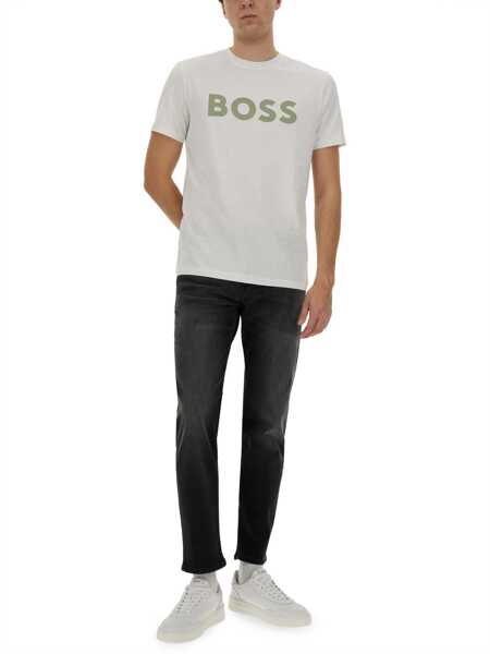 Tricouri Hugo Boss T-Shirt Thinking 1 WHITE Barbati (BM 19734512) 3