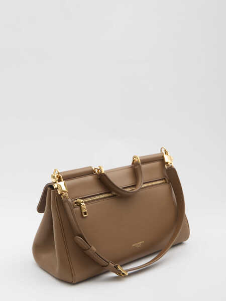 Genti de mana Dolce & Gabbana Medium My Sicily Bag BROWN Femei (BM 19734563) 2