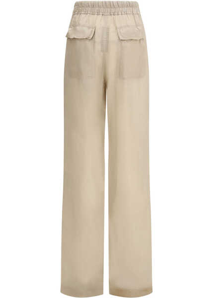 Pantaloni casual Rick Owens Dietrich Pants SAND Femei (BM 19734575) 2