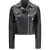 Pinko Leather biker Jacket NERO LIMOUSINE