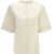 LOULOU DE SAISON Havana silk T-shirt IVORY