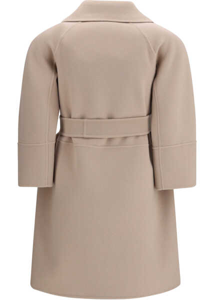 Paltoane S MAXMARA Arona Coat in virgin wool BEIGE ROSA Femei (BM 19734605) 2