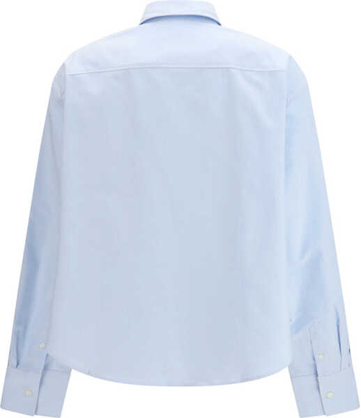 Camasi casual AMI Paris Cropped Shirt BLEU CIEL Femei (BM 19734620) 2