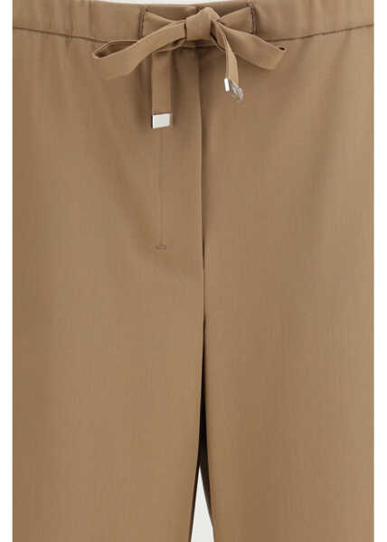 Pantaloni casual S MAXMARA Margenta Pants CARAMELLO Femei (BM 19734632) 3