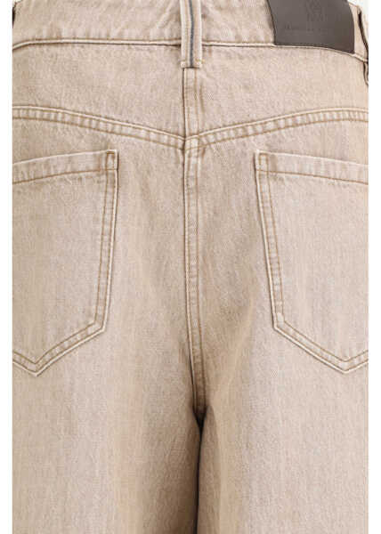 Blugi Brunello Cucinelli Barrel-leg Jeans DESERT DENIM Femei (BM 19734638) 3