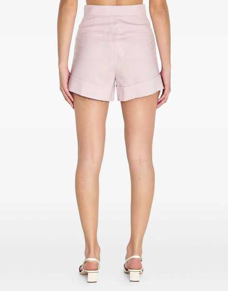 Pantaloni scurti Max Mara Mohair and silk canvas Shorts VERDE MUSCHIO Femei (BM 19734641) 4