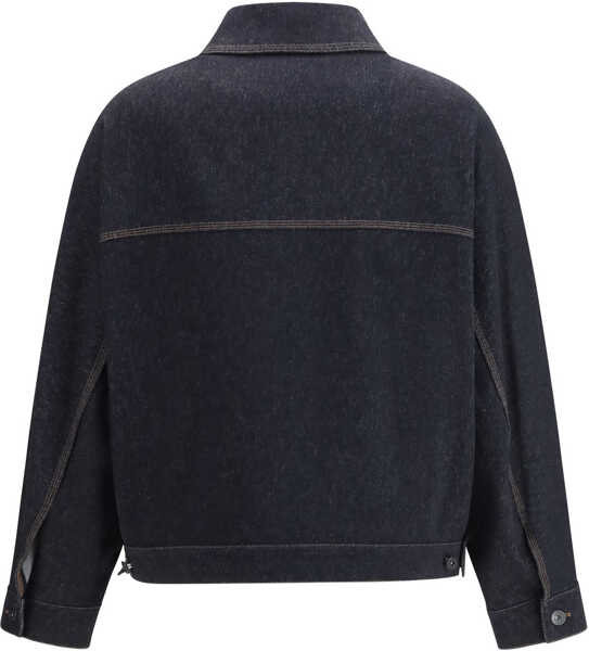 Jachete Max Mara Denim print jersey Jacket BLU MARINO Femei (BM 19734650) 2