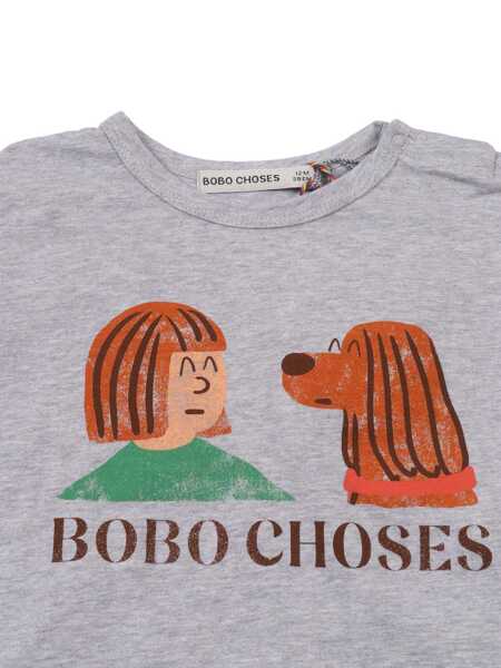 Tricouri Bobo Choses Friends In A Pickle T-shirt Gray Fete (BM 19735464) 3