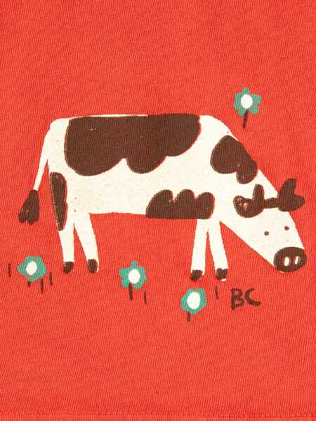 Tricouri Bobo Choses Farm Adventure cropped T-shirt Red Baieti (BM 19735476) 3