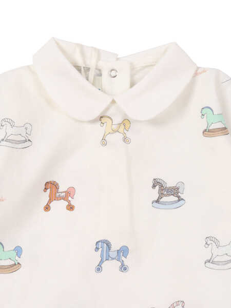 Accesorii Fendi LITTLE HORSES ROMPER SET White Fete (BM 19735620) 3