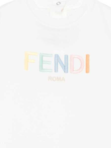 Tricouri Fendi JERSEY T-SHIRT White Fete (BM 19735626) 3