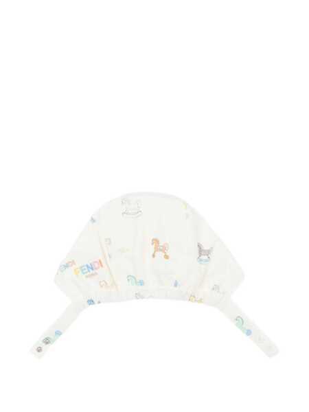 Accesorii Fendi LITTLE HORSES ROMPER SET White Fete (BM 19735635) 5