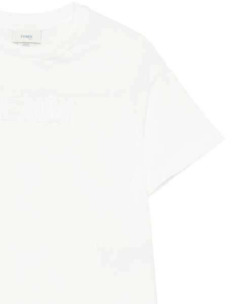 Tricouri Fendi JERSEY T-SHIRT White Fete (BM 19735695) 3