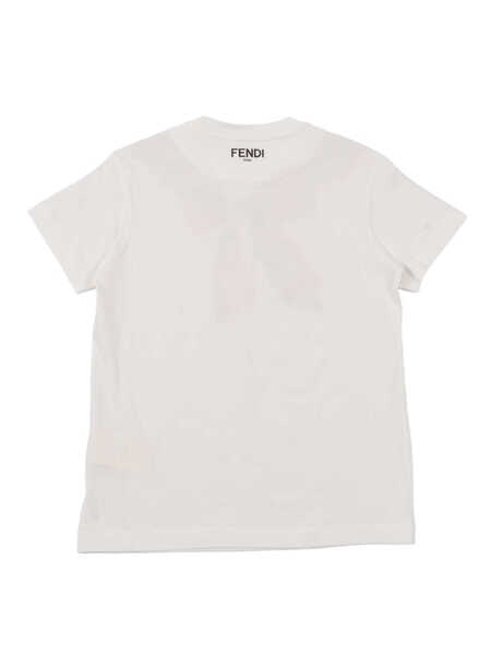 Tricouri Fendi JERSEY T-SHIRT White Fete (BM 19735707) 2