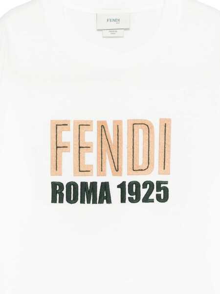 Tricouri Fendi JERSEY T-SHIRT White Fete (BM 19735716) 3