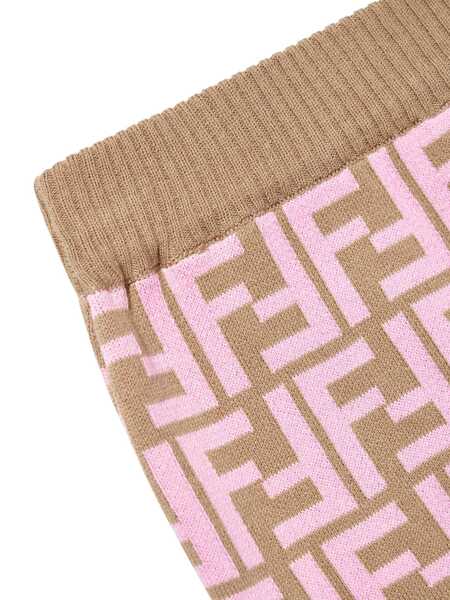 Fuste Fendi DOUBLE COTTON SKIRT Beige Fete (BM 19735725) 3