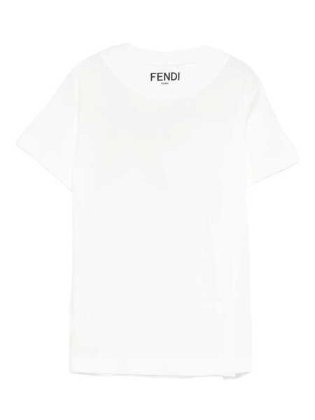 Tricouri Fendi JERSEY T-SHIRT White Fete (BM 19735734) 2