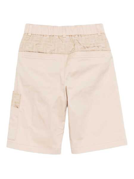Pantaloni scurti Fendi EAVY GABARDINE SHORTS Beige Fete (BM 19735737) 2