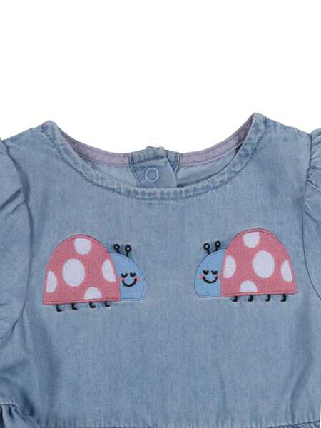 Rochii Stella McCartney WOVEN DRESS Blue Fete (BM 19735785) 3