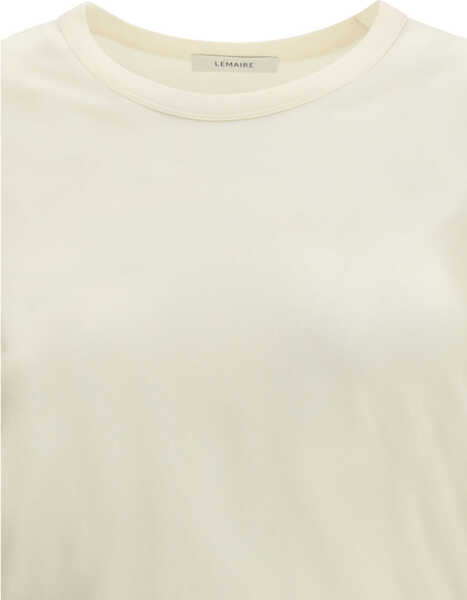 Tricouri LEMAIRE RIB T-SHIRT LIGHT CREAM Femei (BM 19735835) 3