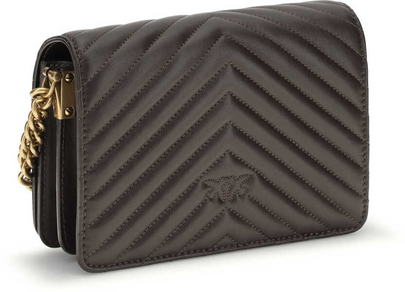 Genti de umar Pinko Love Click mini Shoulder Bag MORO-ANTIQUE GOLD Femei (BM 19735838) 3