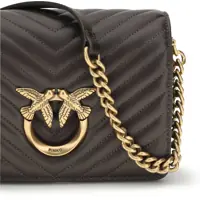 Genti de umar Dama - Genti de umar Pinko Love Click mini Shoulder Bag MORO-ANTIQUE GOLD Femei (BM 19735838) - B-mall.ro
