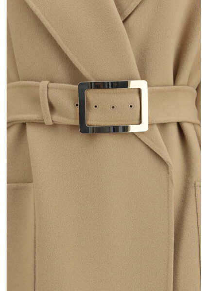 Paltoane Max Mara Wool dressing Coat CARAMELLO Femei (BM 19735847) 3