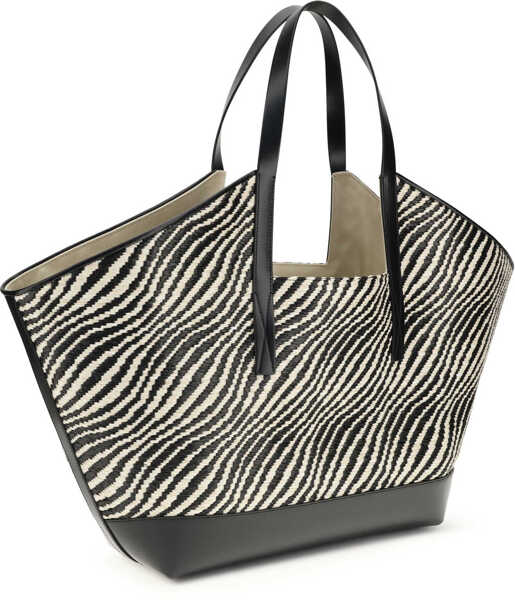 Genti de umar Marni Raffia effect fabric Tote Bag BLACK Femei (BM 19735853) 3
