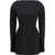 Max Mara Short fitted gabardine Dress NERO