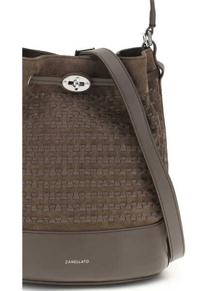 Genti de mana Zanellato MONDA MUSIVA SUEDE SMALL BEIGE AVORIO Femei (BM 19735895) 4