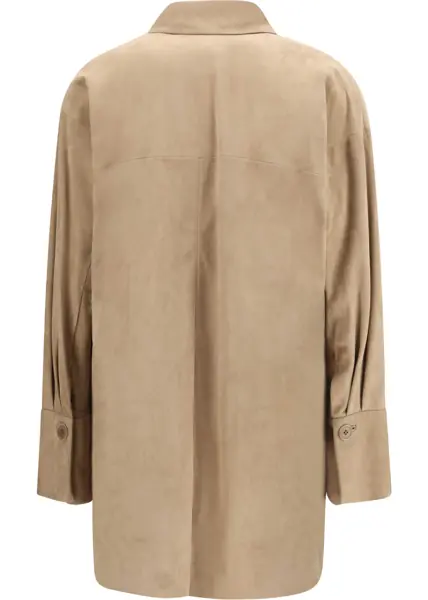 Jachete Salvatore Santoro Suede Shirt SAND Femei (BM 19735913) 2