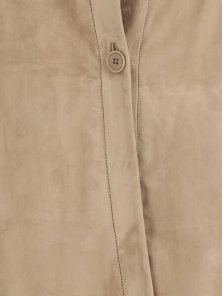 Camasi casual Salvatore Santoro Suede Shirt SAND Femei (BM 19735913) 4