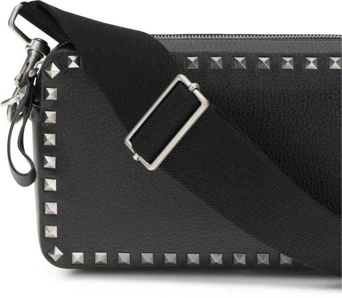 Genti de mana Valentino Garavani Rockstud leather Shoulder Bag NERO Barbati (BM 19735931) 4