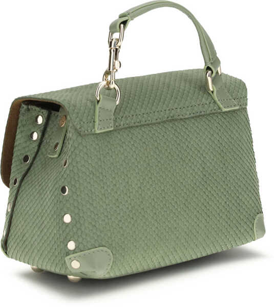 Genti de mana Zanellato Postina Amoretto Baby Handbag GREEN SPINOSO Femei (BM 19735949) 3