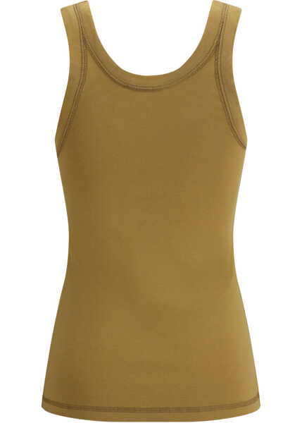 Topuri LEMAIRE Ribbed cotton Top OCHRE Femei (BM 19735952) 2