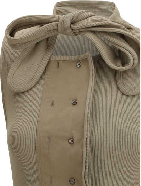 Topuri LEMAIRE Asymmetrical jersey Top SAGE Femei (BM 19735958) 3