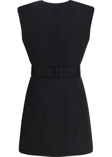 Rochii Balmain Short wrap Dress BLACK Femei (BM 19735982) 2