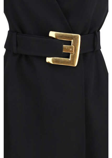 Rochii Balmain Short wrap Dress BLACK Femei (BM 19735982) 3
