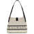 Balmain Canvas Shoulder Bag NATUREL/NOIR/ BLANC OPTIQUE