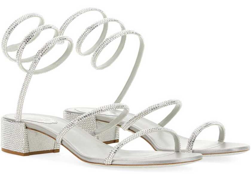 Sandale Rene Caovilla Sandalo Cleo SILVER Femei (BM 19736225) 3