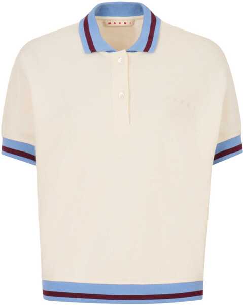 Tricouri Polo Marni Polo With Logo IVORY Femei (BM 19736231) 2