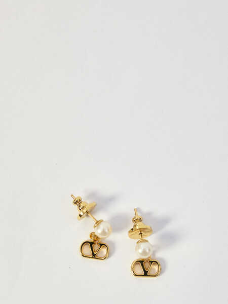 Cercei Valentino Garavani Vlogo Signature Earrings CREAM Femei (BM 19736312) 2