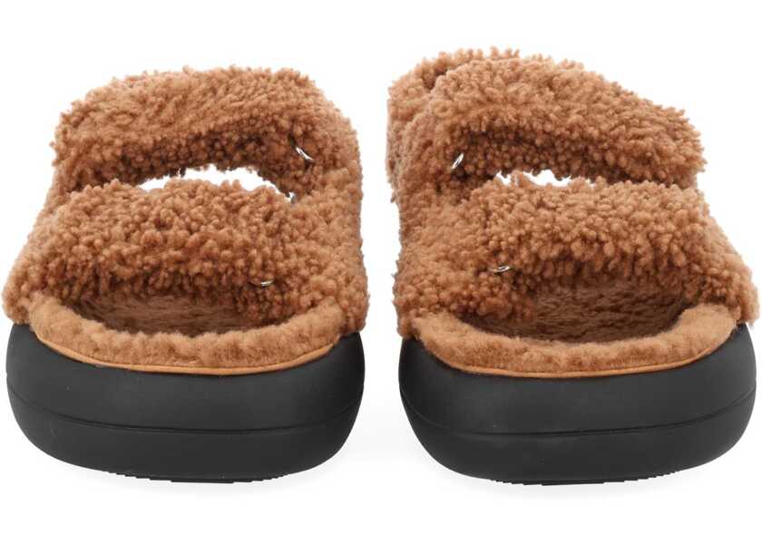 Espadrile Moon Boot Shearling Sandal BROWN Barbati (BM 19736336) 3